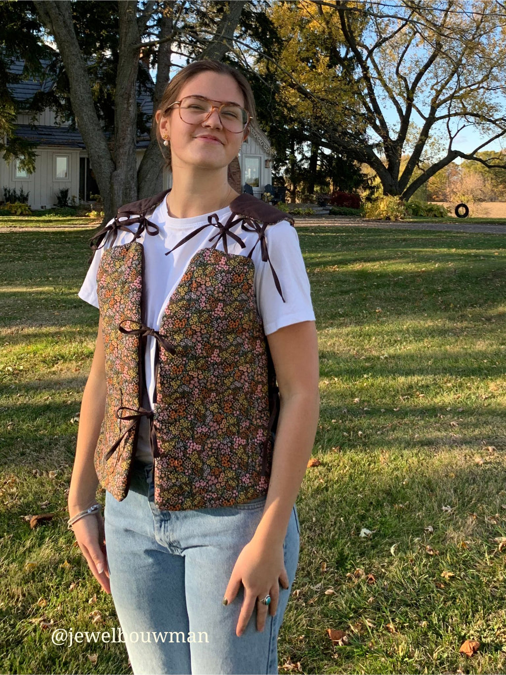 reversible modular vest pattern