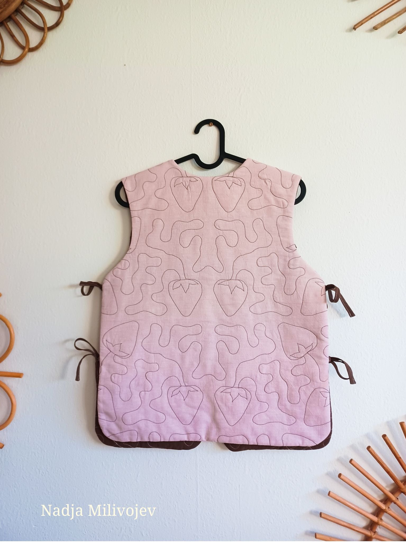 reversible modular vest pattern