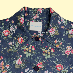 navy floral M