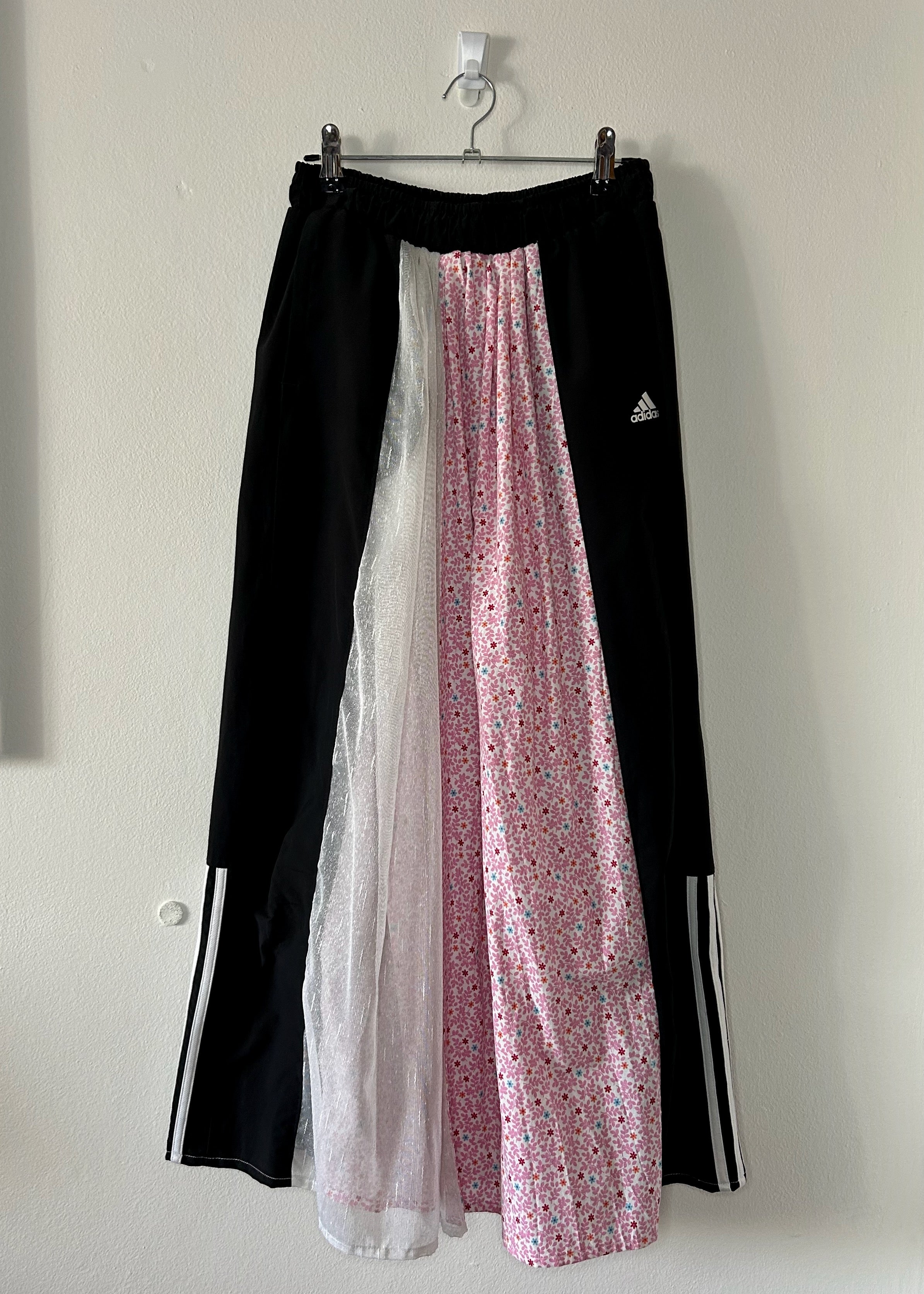 upcycled adidas skirt