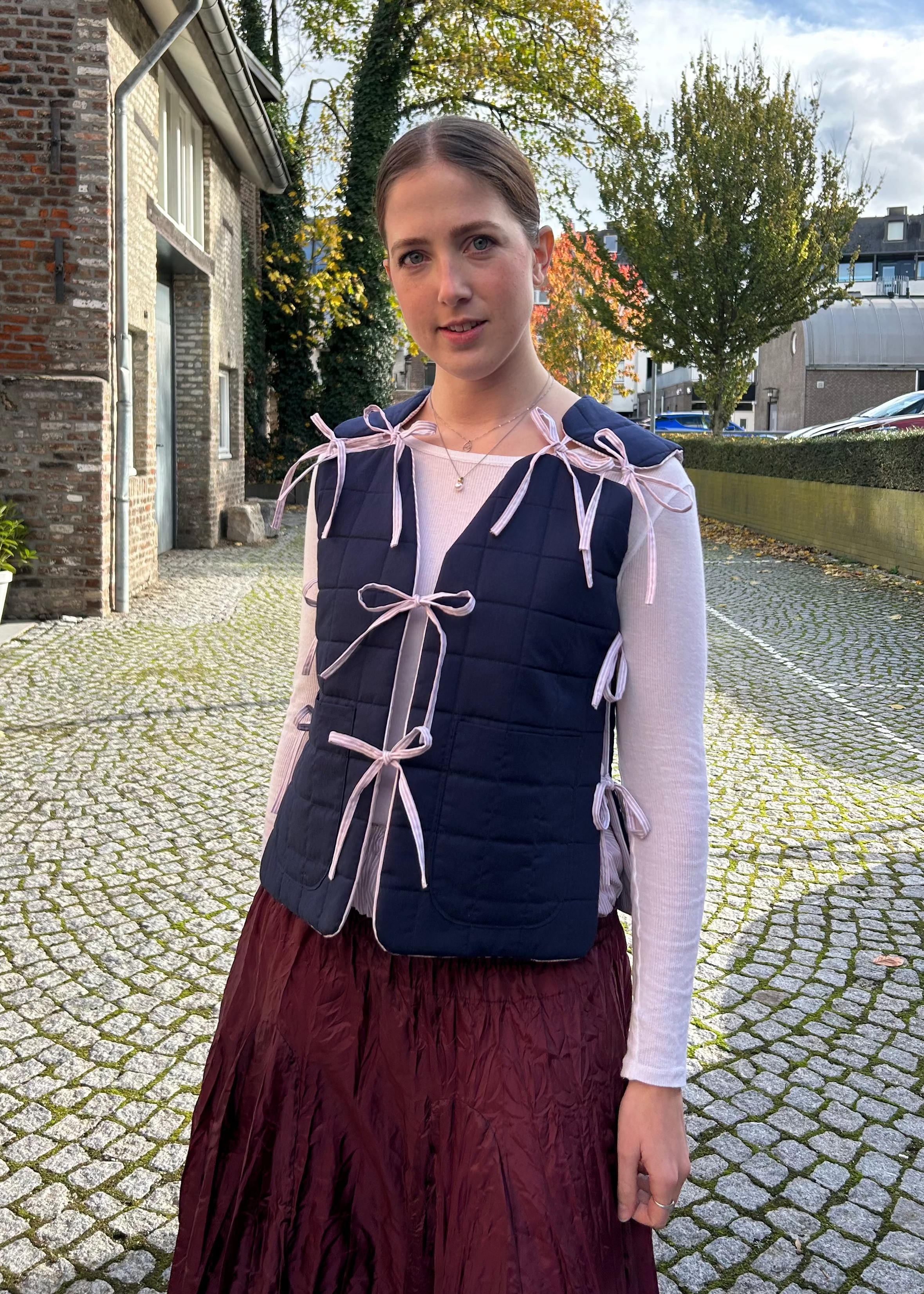 reversible modular vest pattern