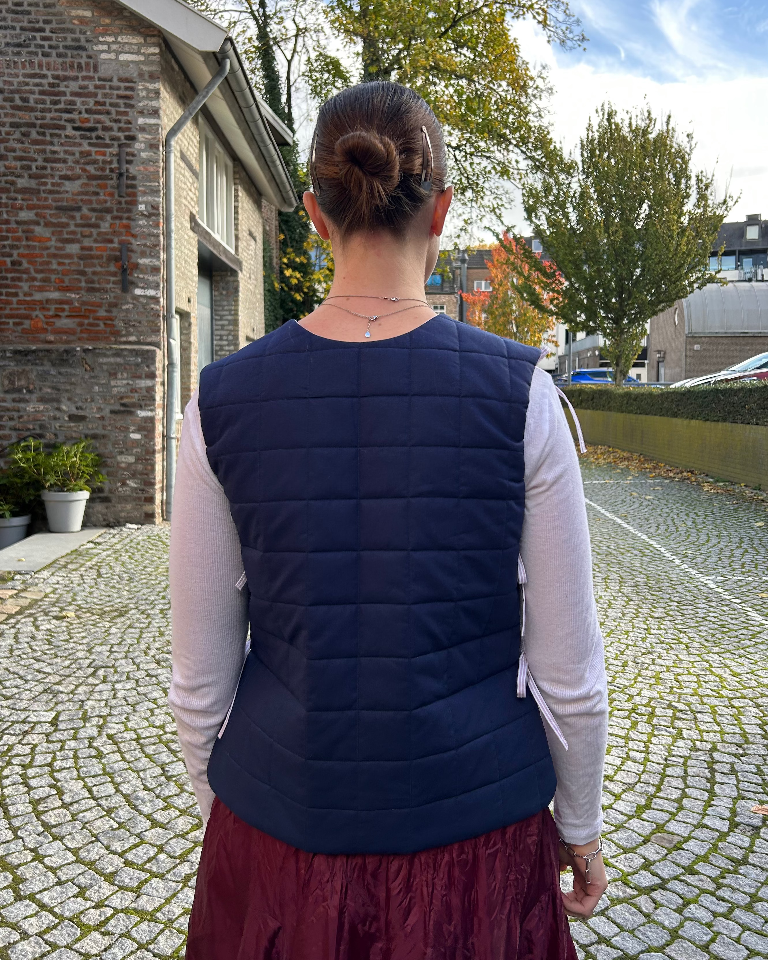 reversible modular vest pattern
