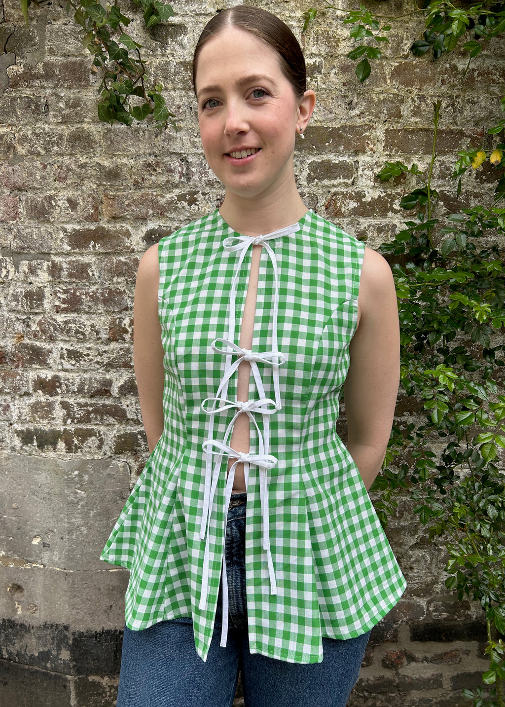 marine floral summer top