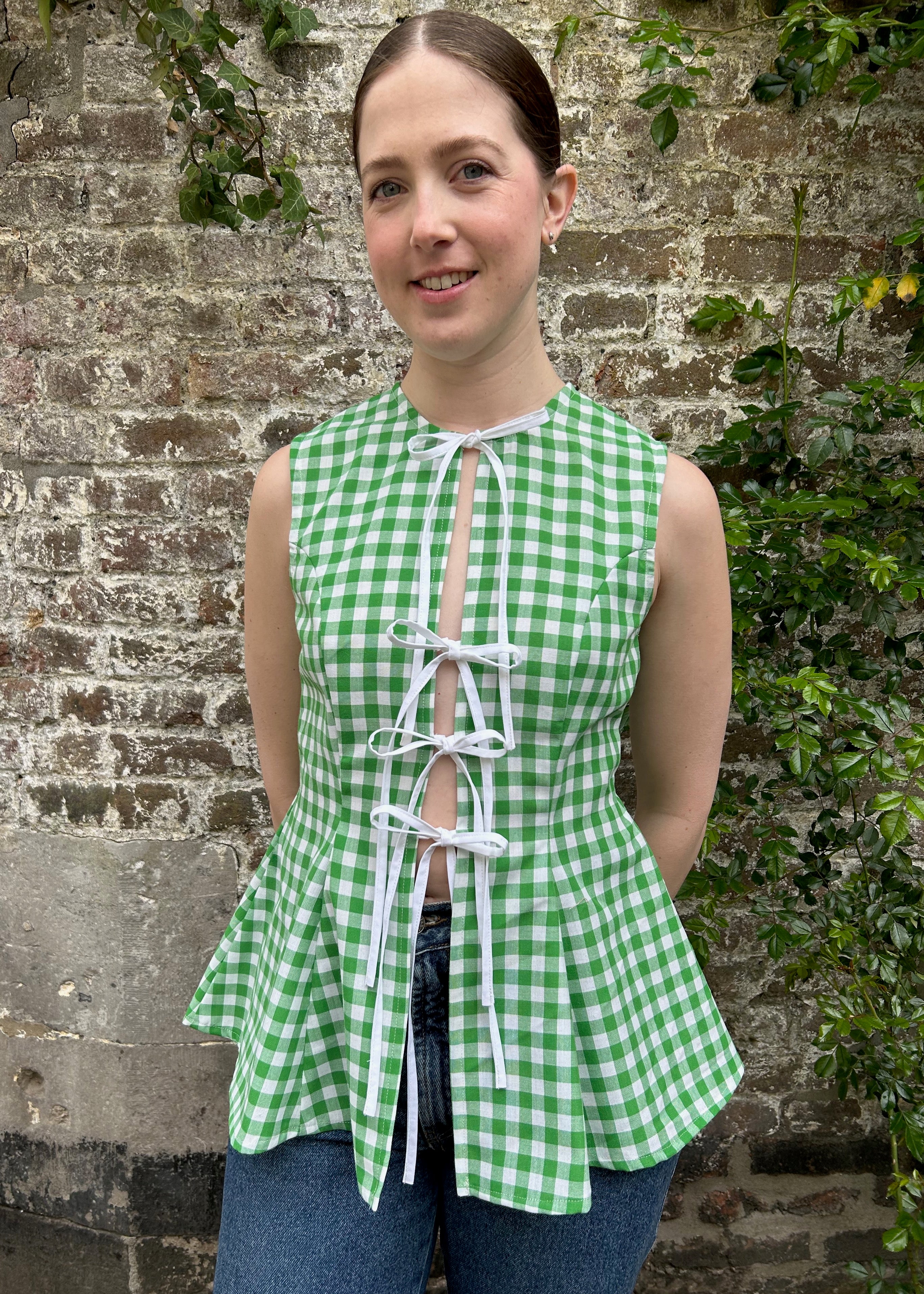 marine floral summer top