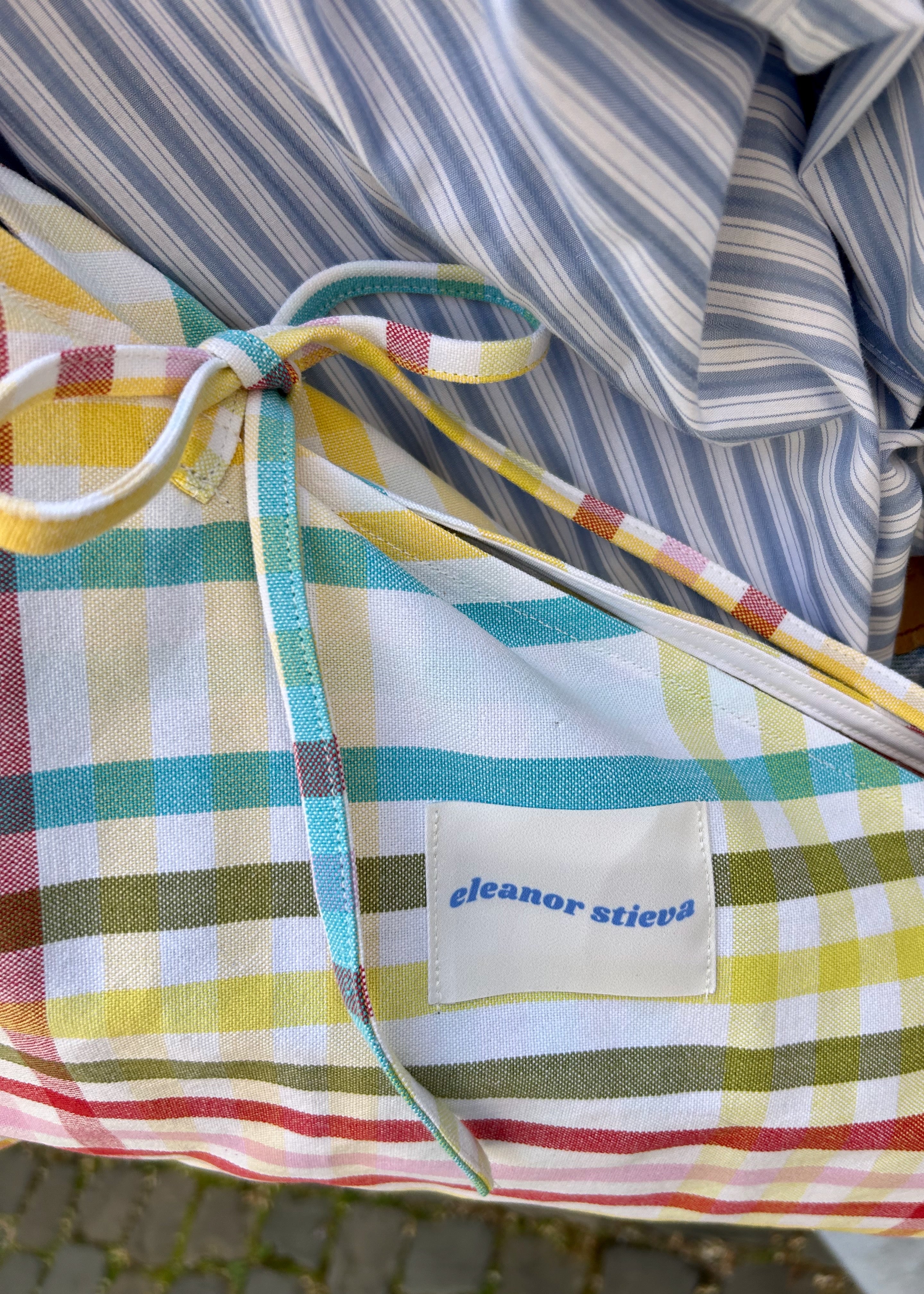 colourful plaid flower bag