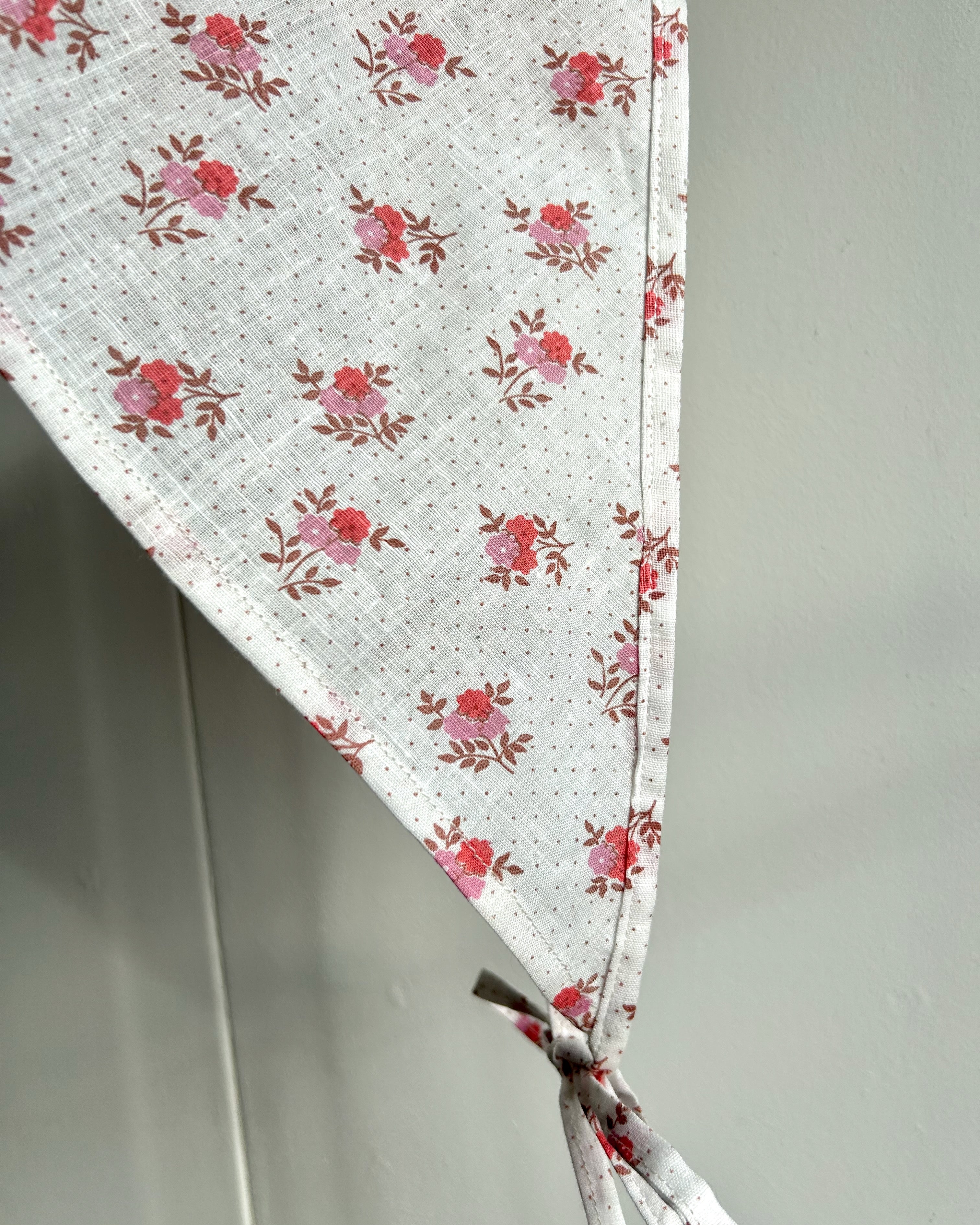 polkadot floral bandana