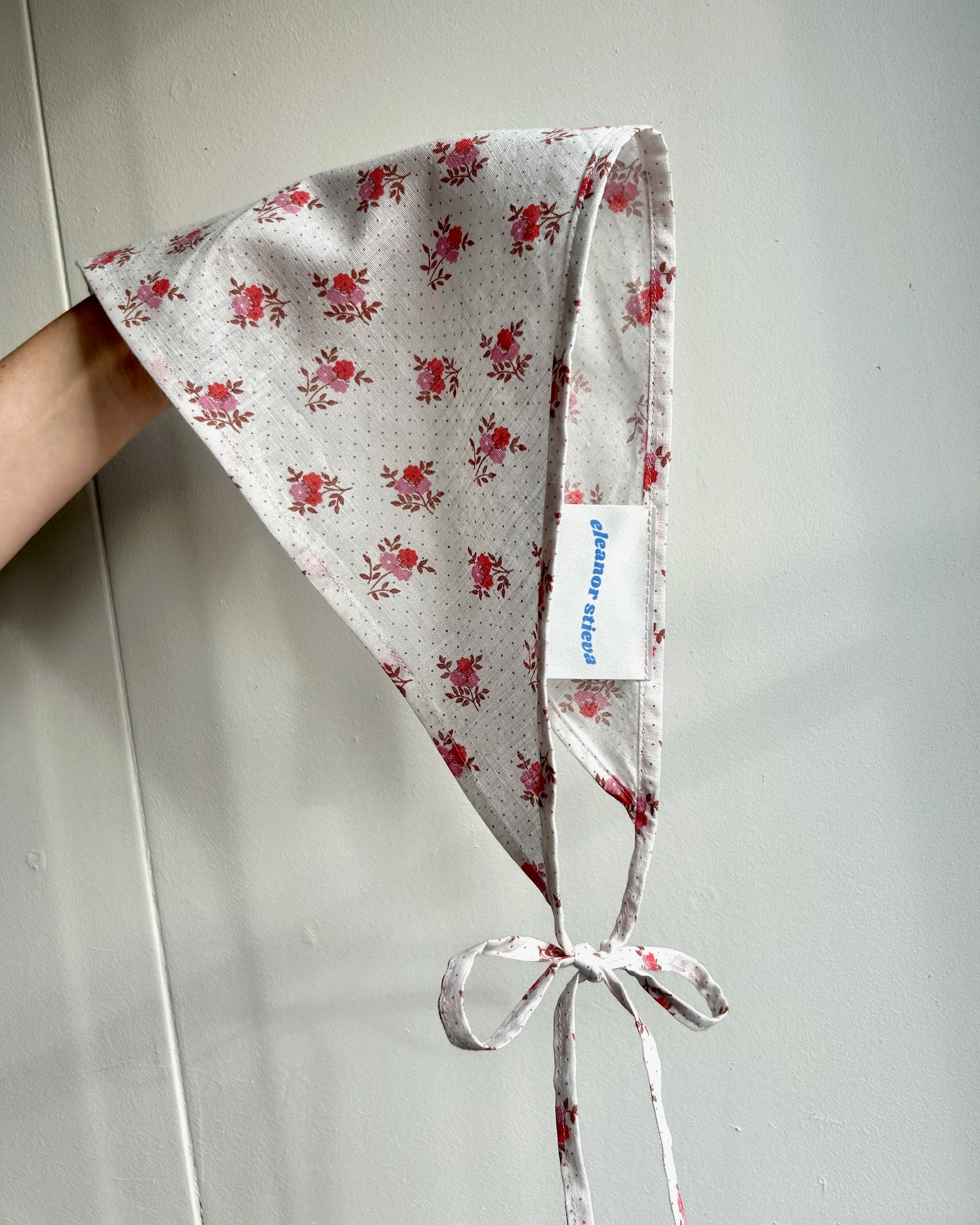 polkadot floral bandana