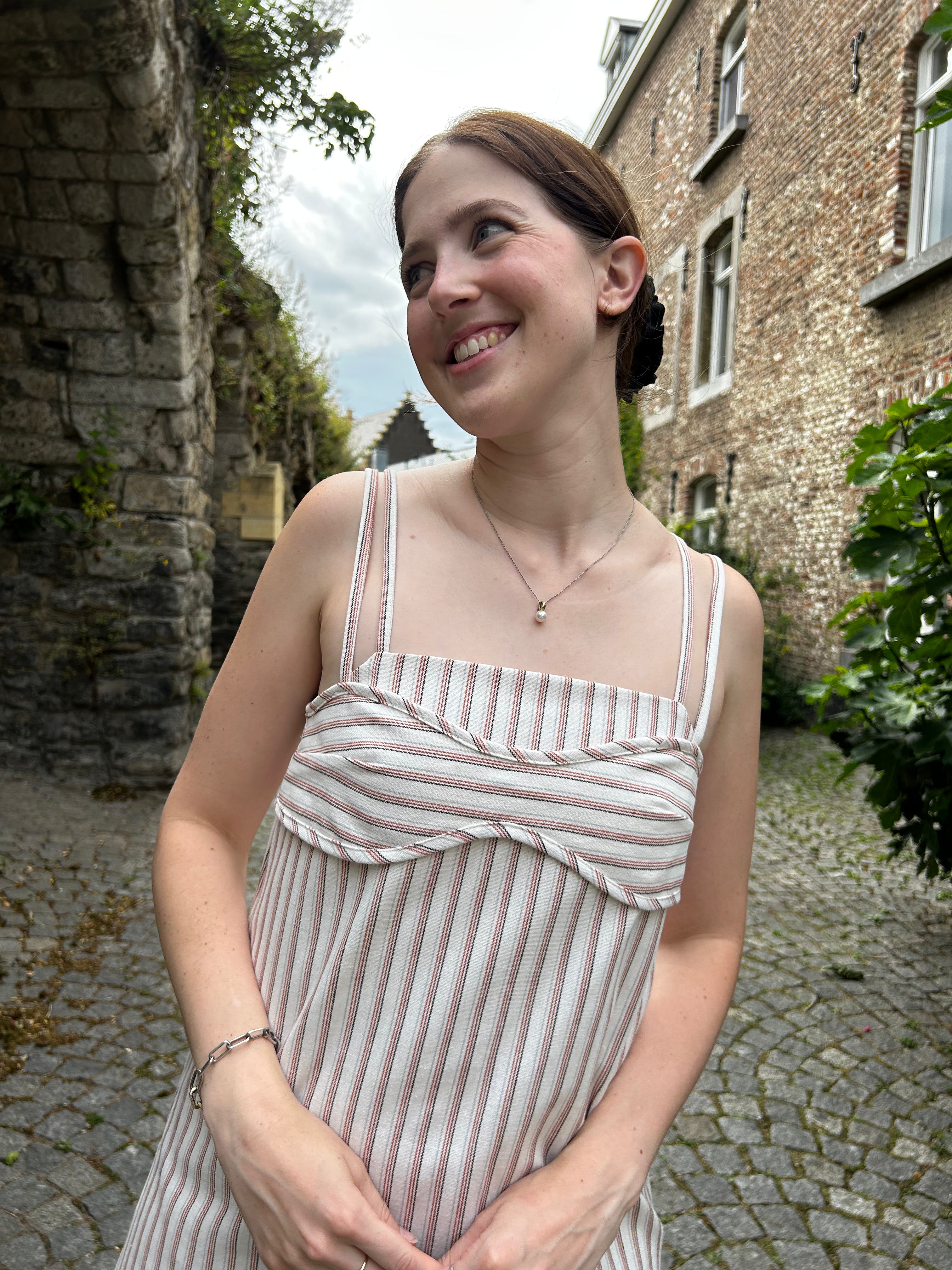 exposed bra dress