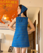 Load image into Gallery viewer, Wool Boatneck Mini Dress with Bandana
