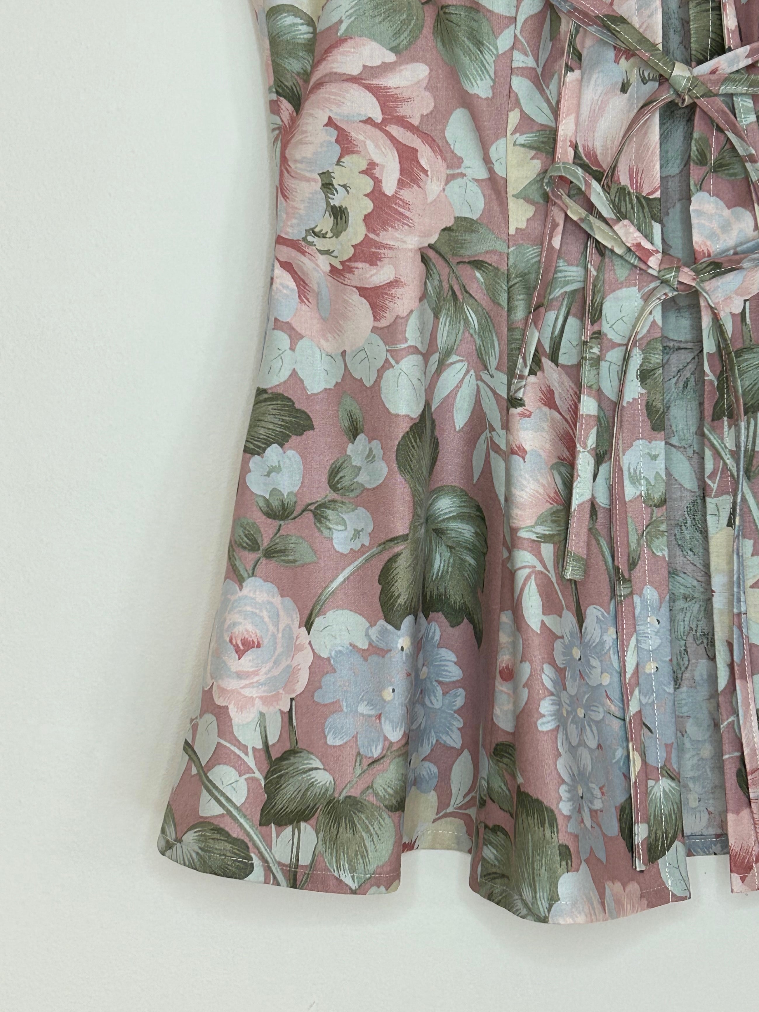 dusty rose floral XS