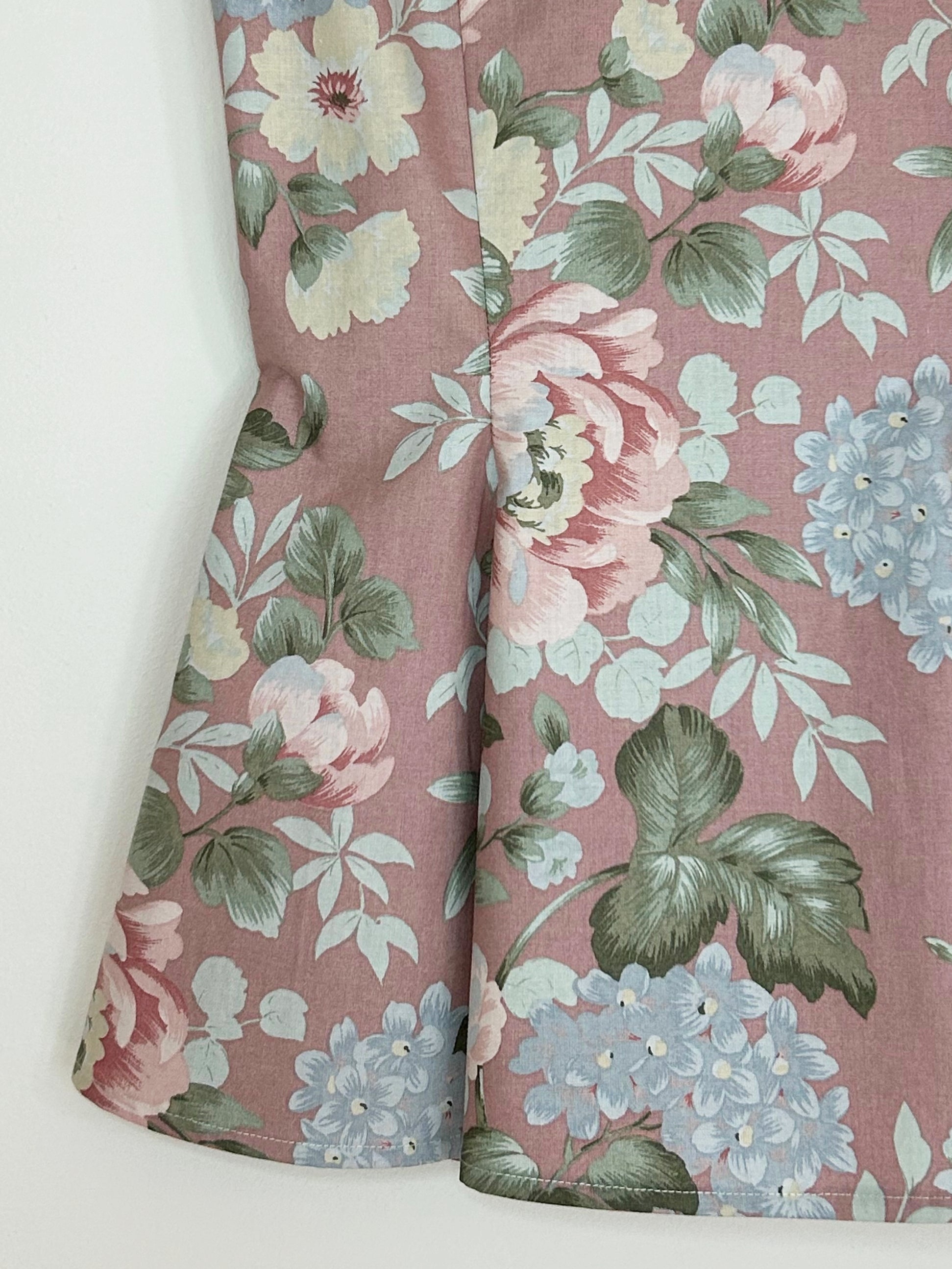 dusty rose floral XS