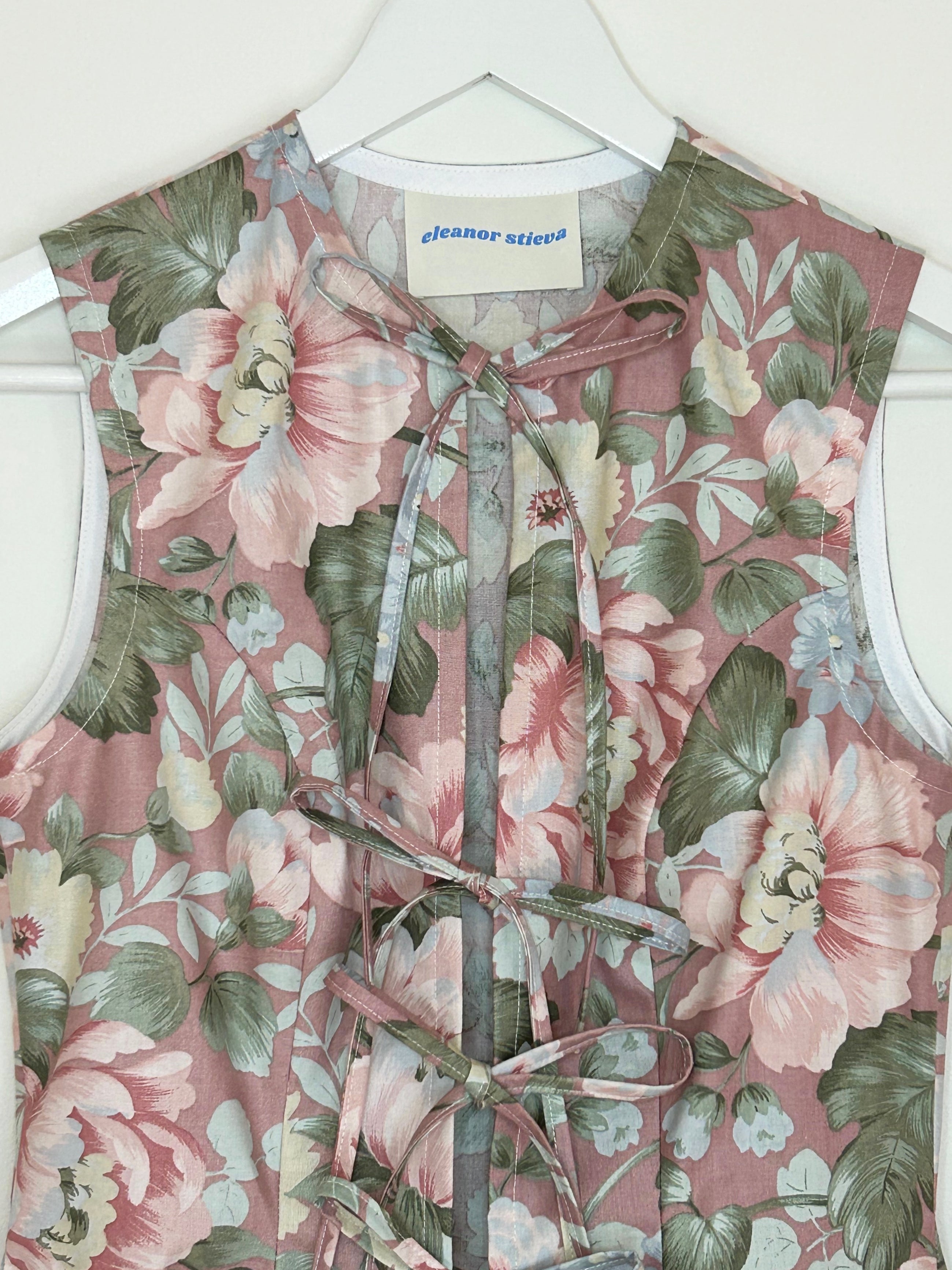 dusty rose floral XS