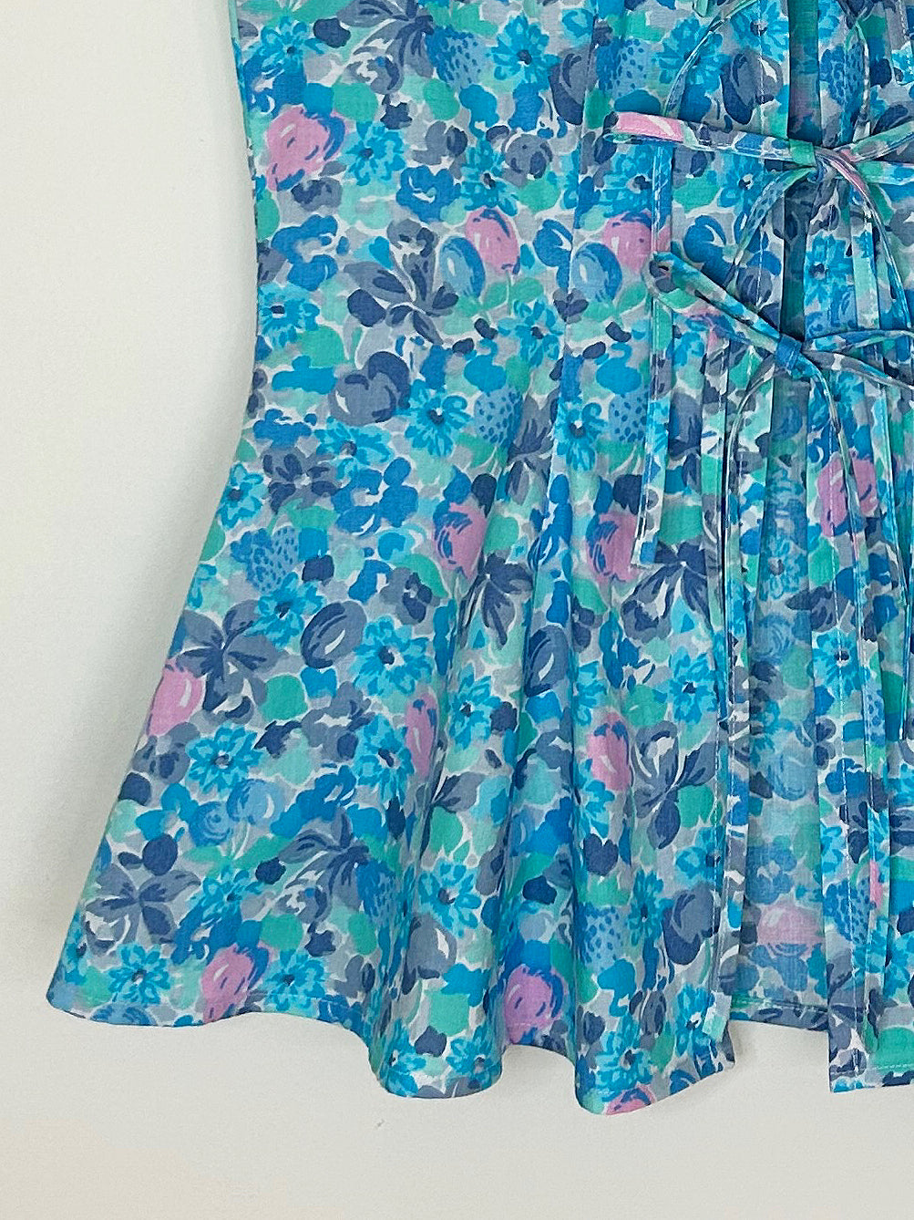 marine floral summer top