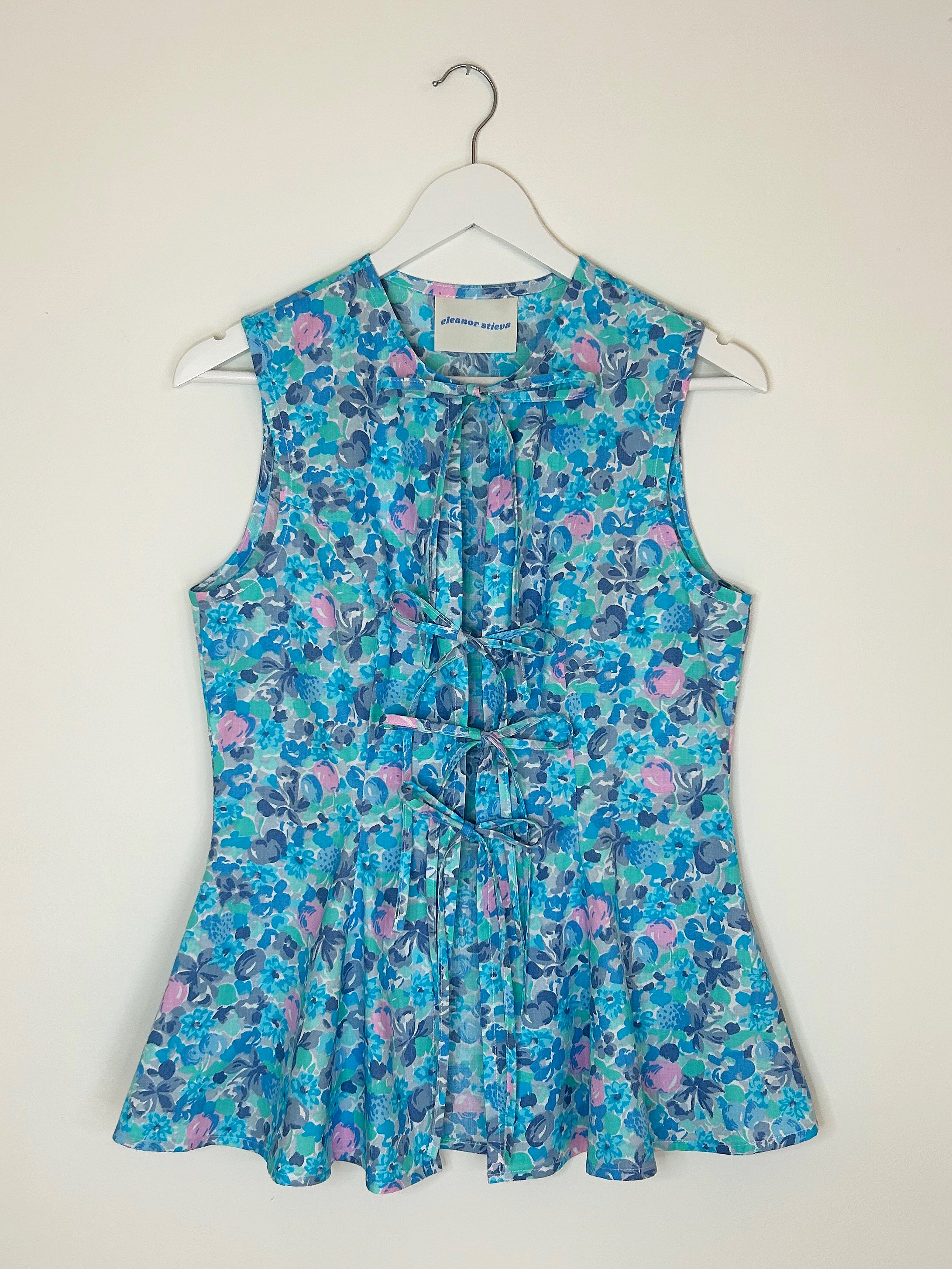 marine floral summer top