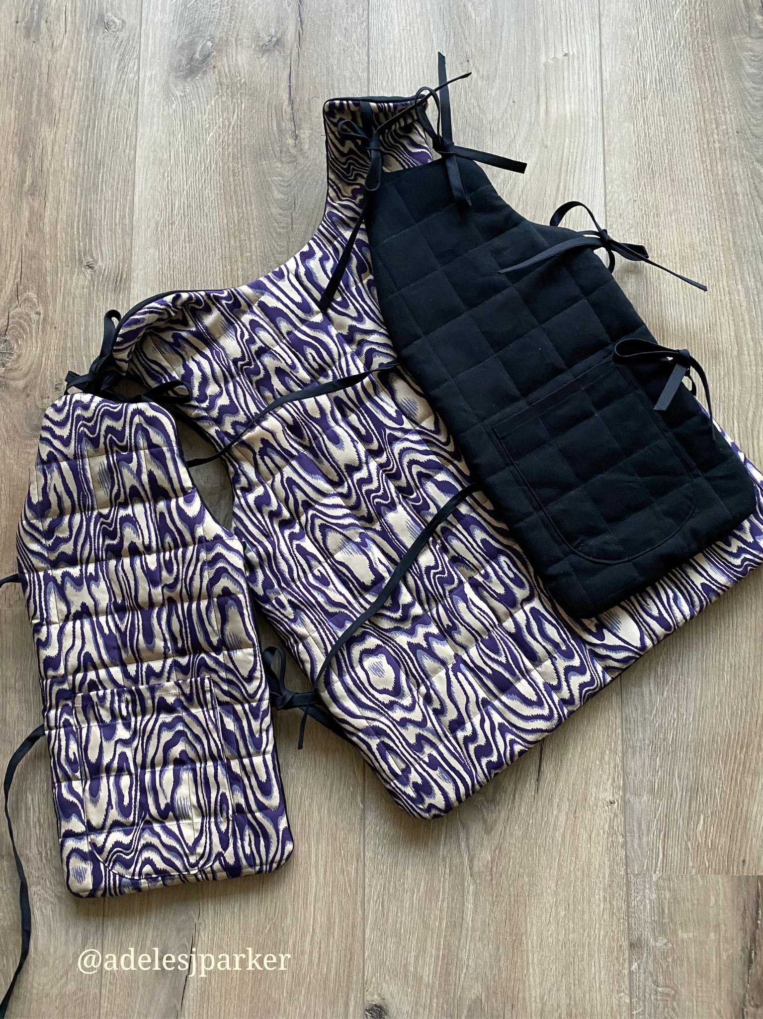 reversible modular vest pattern