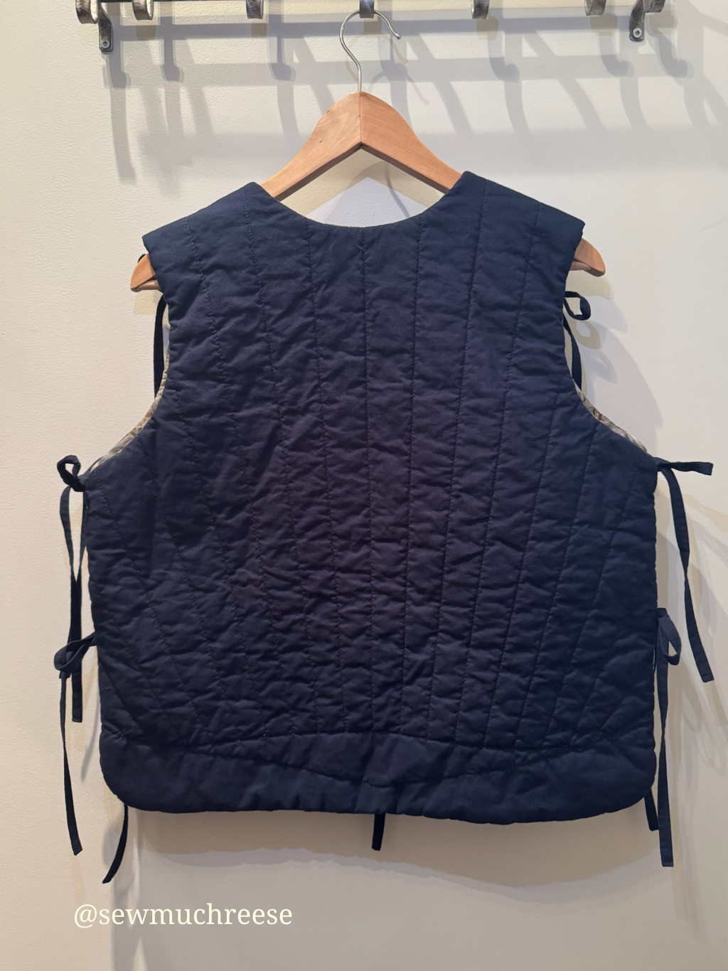 reversible modular vest pattern